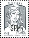 Marianne with typography overprint