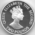 2 Pounds (40th. Anniv. Coronation Queen Elisabeth II)