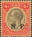 King George V stamps of Nyasaland overprinted