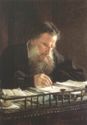 N.N. Ge. Portrait of the writer Leo Tolstoy. 1884