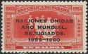 Overprinted: "NACIONES UNIDAS AÑO MUNDIAL REFUGIADOS"