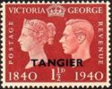 Centenary King George and queen Victoria overprint tangier