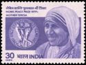 Award of 1979 Noble Peace Prize to Mother Teresa