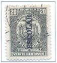 Tax stamp with overprint ESCOLAR