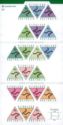 Multicoloured Triangular Stamps