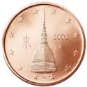 2 Euro Cent (Turin - Mole Antonelliana Tower)