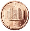 1 Euro Cent (Bari - The Castel del Monte)