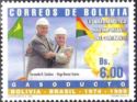 Presidents of Bolivia and Brasil and Flame
