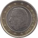 1 Euro (Albert II - 2nd map - 1st type - 1st portrait)