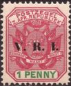 Wagon with One Shaft with V.R.I. Overprint