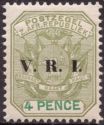 Wagon with One Shaft with V.R.I. Overprint