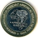 6,000 CFA Francs (4 Africas - President Kerekou)