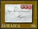 Cover with Stamps of G.B. and Jamaica Cancellations,1859