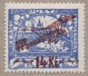 Hradcany at Prague - Overprint Airplane and new value