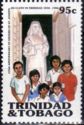 Children and Statue of Anne-Marie Javouhey