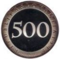 500 Tolarjev (150th Anners. of First Slovenian Railway)
