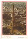 Paris. Tour Eiffel vue d'avion