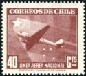 Plane and Star of Chile and Southern Cross