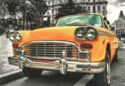 Vintage yellow cab