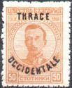 Tsar Boris III (overprinted)