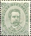 Umberto I, face value in the corners