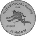 25 Maloti (XXIII Summer Olympic Games 1984 Los Angles)