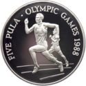 5 Pula (XXIV Summer Olympic Games 1988 Seoul)