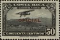 Mail Plane with overprint "OFICIAL" in red