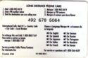 Long Distance Phone Card - Sails