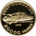 20,000 Francs (Conservation - Coelacanthe)
