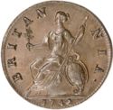 ½ Pence (George II)