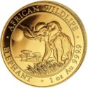 1,000 Shillings (African Wildlife - Elephant 1 Oz.)