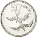 50 Cents (Avifauna of Belize - Frigate Birds - Silver)