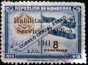 Flag and Seal of Honduras overprinted