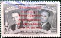 J.M. Galvez, Gen. Carías and Julio Lozano overprinted
