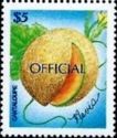 Cantaloupe overprinted