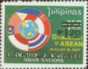 1977 Asean Overprinted in Black