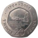 20 Pence (Neanderthal Skull)