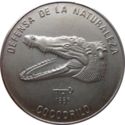 1 Peso (Defense of Nature - Crocodile head)