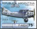 75th Ann. First Argentine Airmail Flight - Late 25 Mailplane