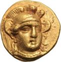 1 Stater (Athena, wearing crested Attic helmet)