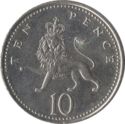 10 Pence (Crowned Passant Lion)