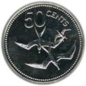 50 Cents (Avifauna of Belize - Frigate Birds)