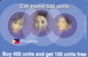 Call home 500 units blue - Philippines