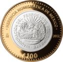 100 Pesos (Moneda de los Estados Unidos Mexicanos, 5 pesos, 1950, Inauguración del Ferroca