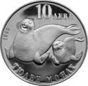 10 Leva (Wild Animals: Monk Seal)