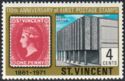 New post office and stamp 1c of 1861