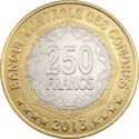 250 Francs (30 years of Central Bank)