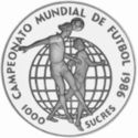1,000 Sucres (13th World Championship Football 1986 Mexico)