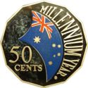 50 Cents (Millenium Year - multicolour)